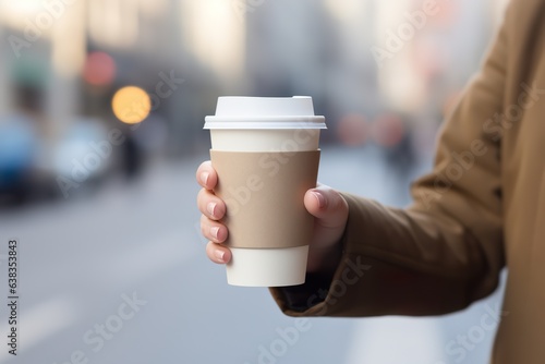 Morning Bliss: Female Hand with Coffee Cup
