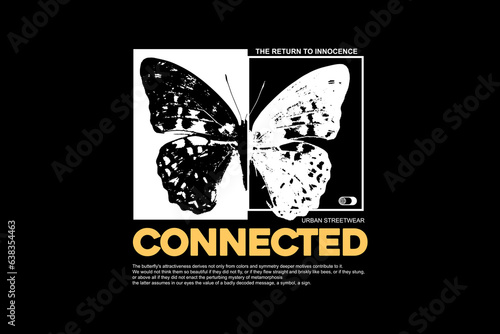 streetwear style concept vector graphic tee design templates ideas