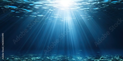 Sunlit serenity. Exploring underwater realm. Beneath surface. Capturing magic of ocean. Oceanic sunbeams. Enchanting depths of sea