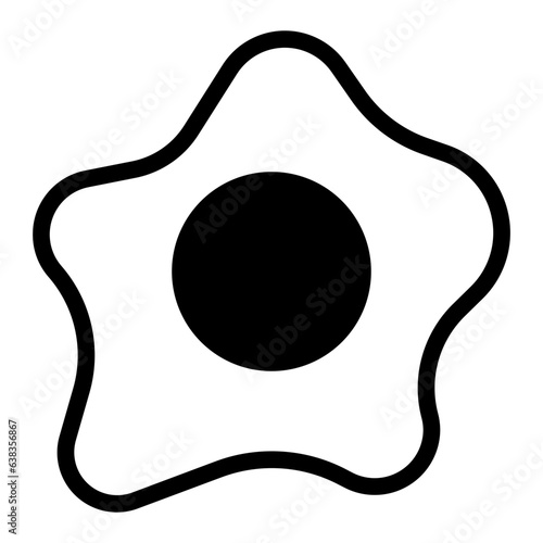 omelette icon solid style vector
