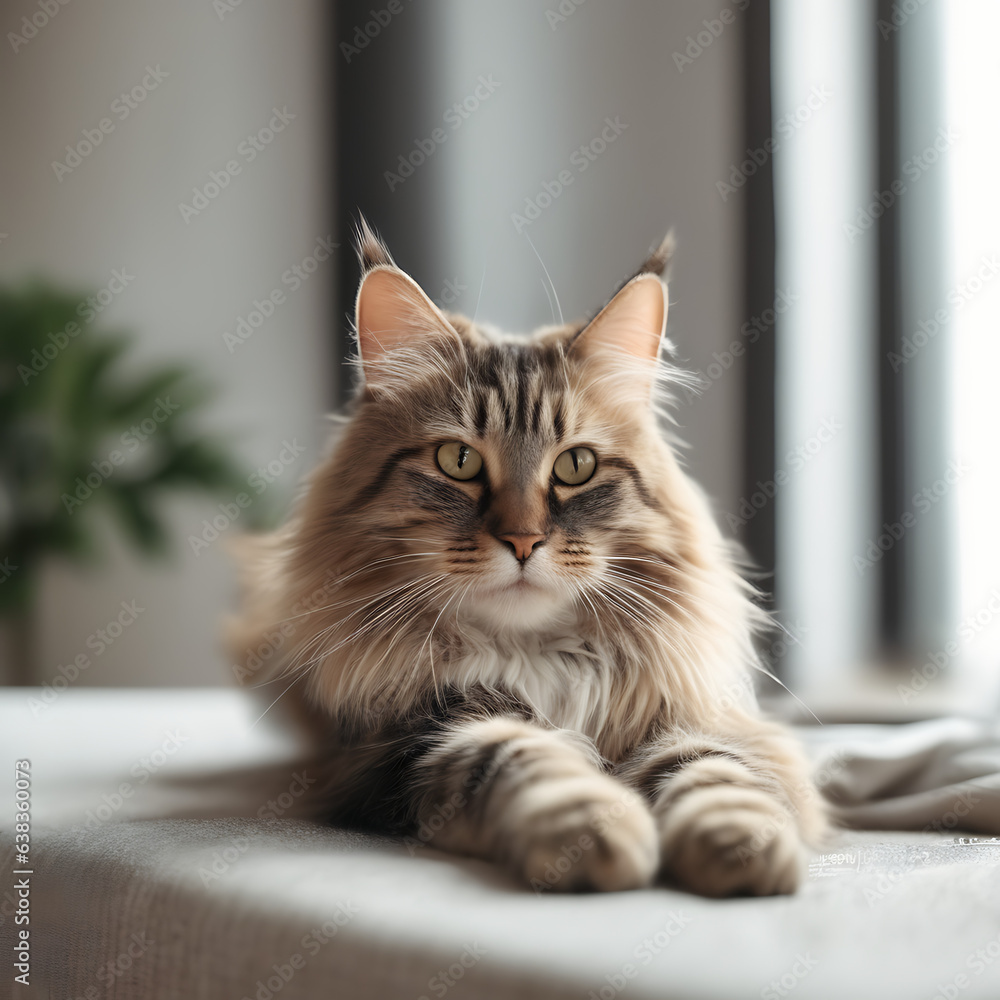 cat on the window