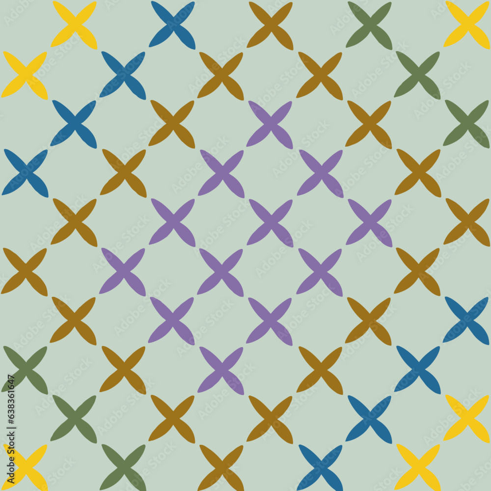 Fototapeta premium flower pattern vector color