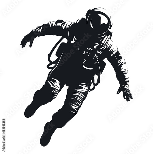 astronaut isolated on white