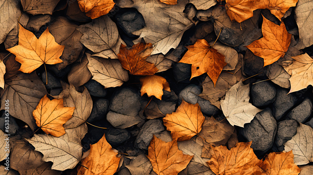 tree leafs on the ground, autumn background illustration tree leafs on the ground, autumn background illustration