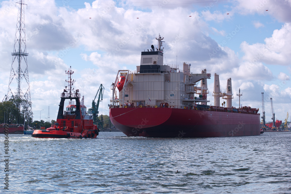 statek, port, wysyłka, ładunek, ekspor,t fracht, port, import, łódź, transport, przemysł, morze, transport, przemysłowy, woda,