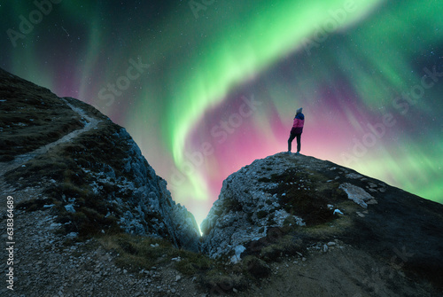 Northern lights and young w...