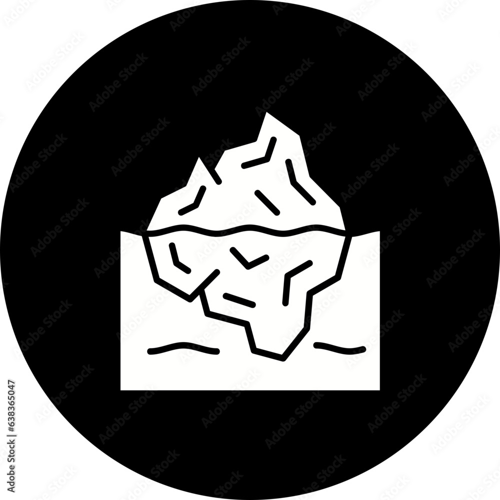 Fototapeta premium Iceberg Icon