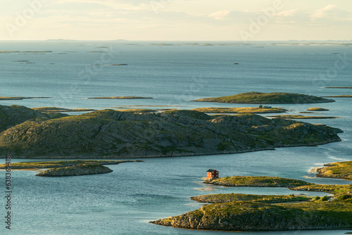 Schären in der Strandflate im norwegischen Vegaarchipel