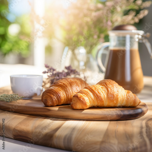 croissant and coffee © Adriana Nikolova