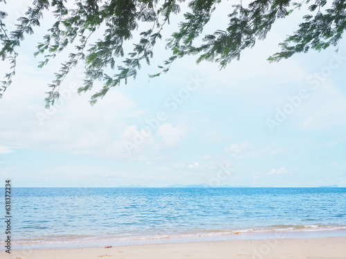 Summer beach with blue sky © pkanchana