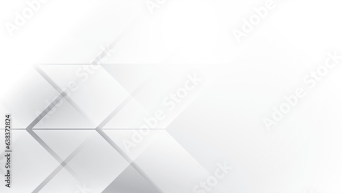 Abstract geometric white and gray color background. Vector illustration.