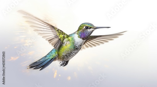 Humingbird photo realistic illustration - Generative AI.