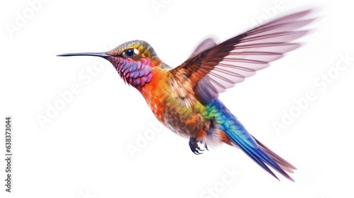 Humingbird photo realistic illustration - Generative AI.