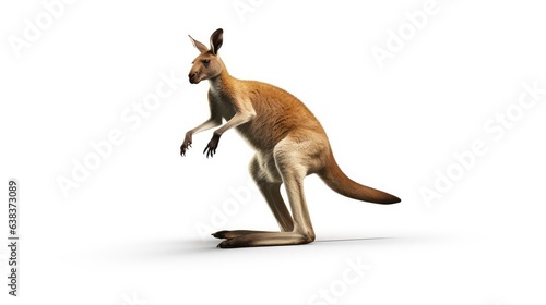 Kangaroo photo realistic illustration - Generative AI.