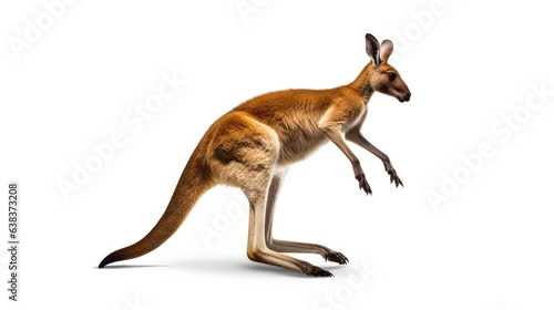 Kangaroo photo realistic illustration - Generative AI.