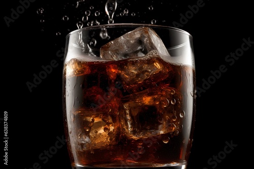 glass of cola made by midjeorney