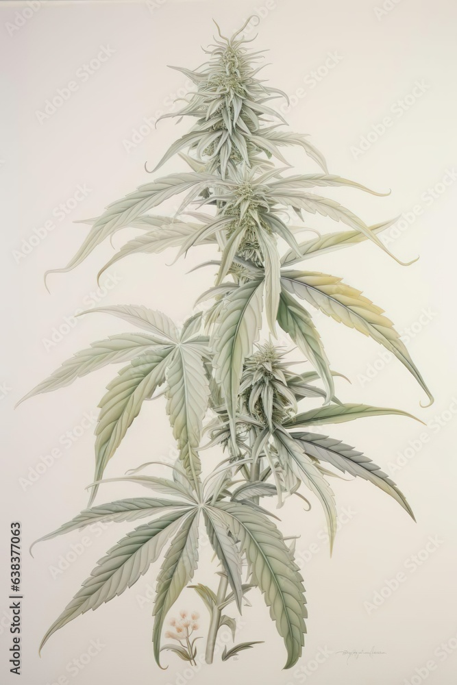 Cannabis Buds and Cannabis Plant Drawing, Illustration, Marijuanna Drawing, PNG