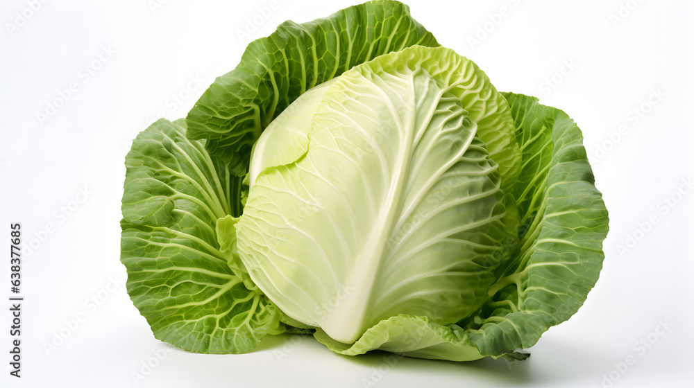 Fototapeta premium Cabbage on white background