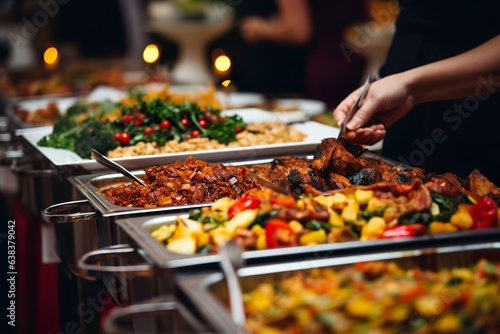 Culinary Spectacle: Indoor Catering Buffet