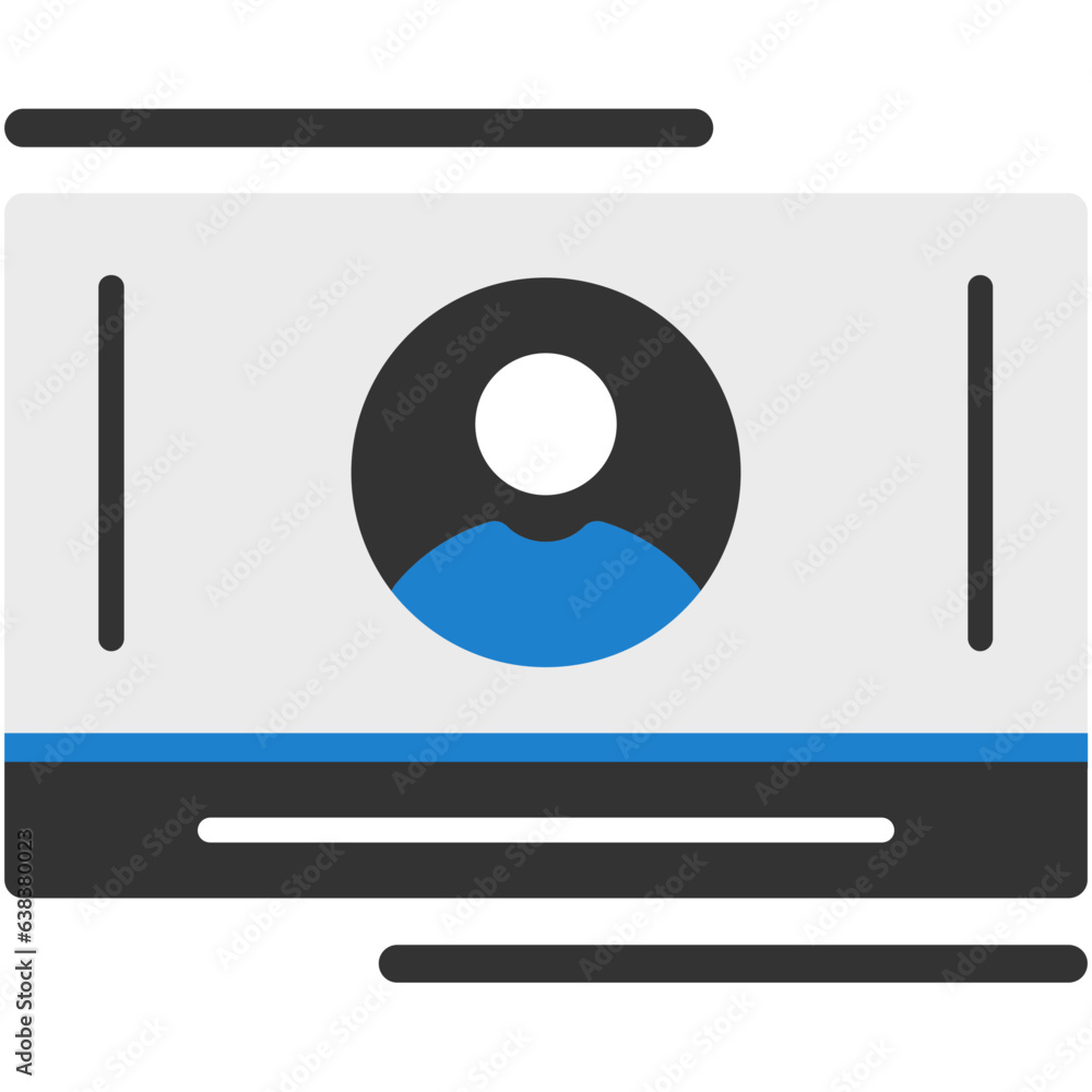 Business card Icon Business card Icon