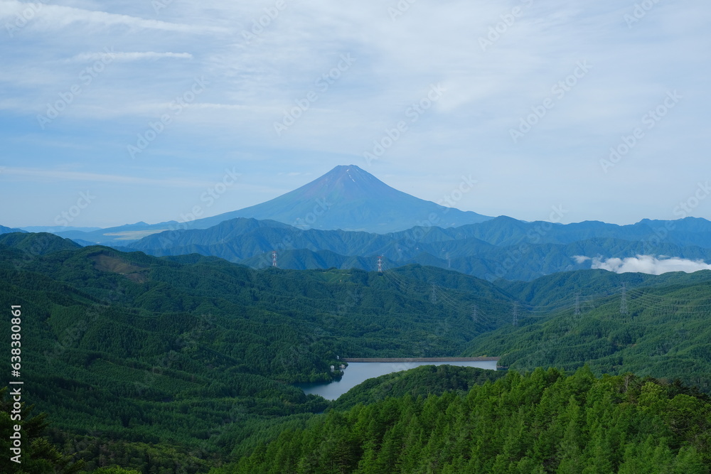 【山梨県】大菩薩嶺からの眺望　富士山