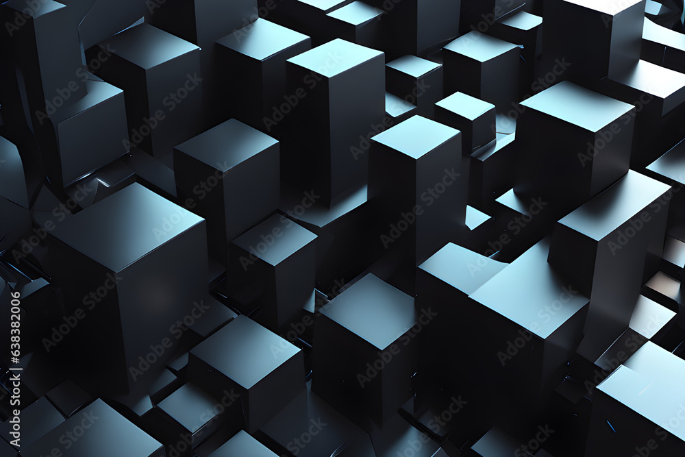 wallpaper of abstract black shapes created with generative Ai wallpaper of abstract black shapes created with generative Ai