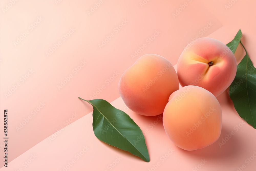 peaches with leaves made by midjeorney peaches with leaves made by midjeorney