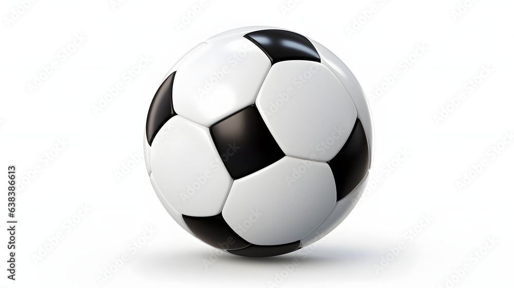 Football/soccer ball on white background Football/soccer ball on white background