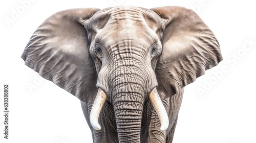 Noble elephant photo realistic illustration - Generative AI.