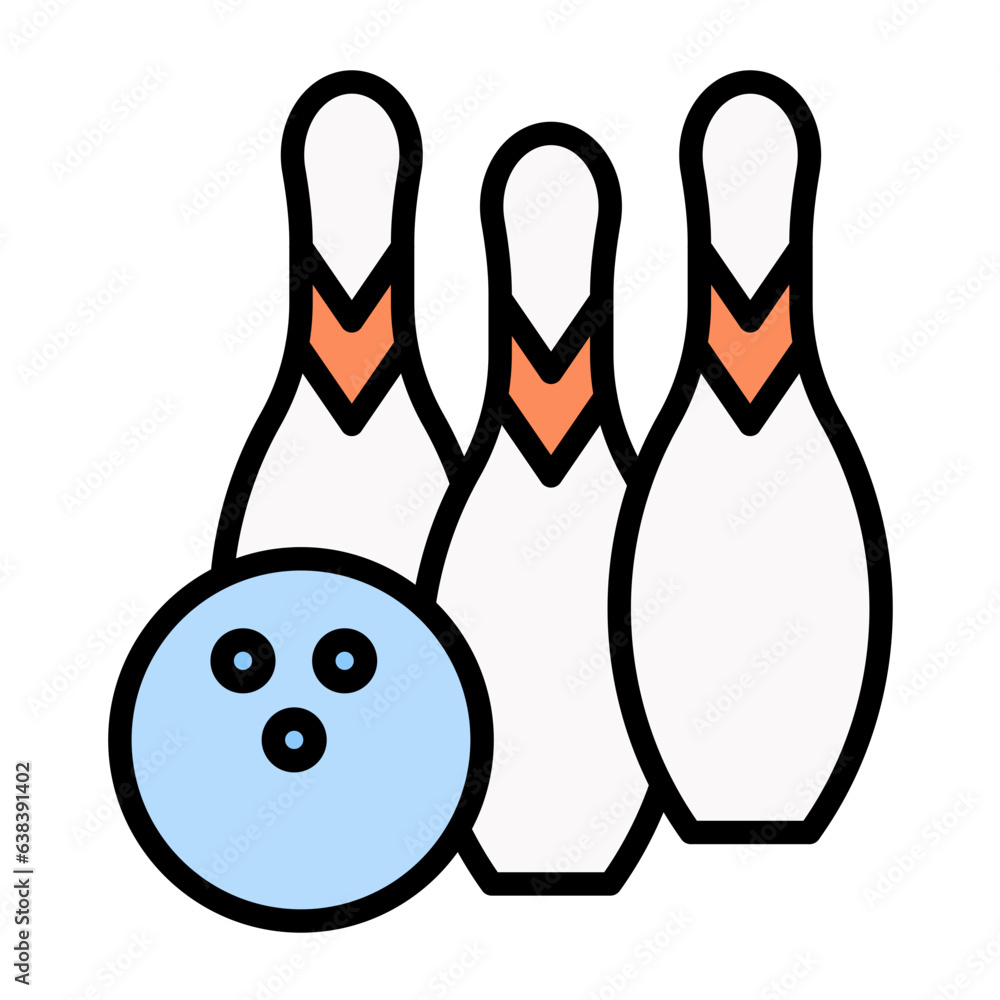 Fototapeta premium Bowling Icon