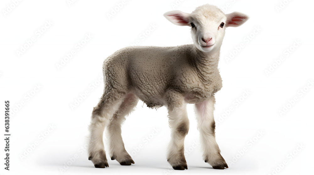 Lamb on white background Lamb on white background