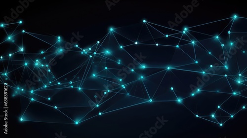 Abstract network nodes background pattern 