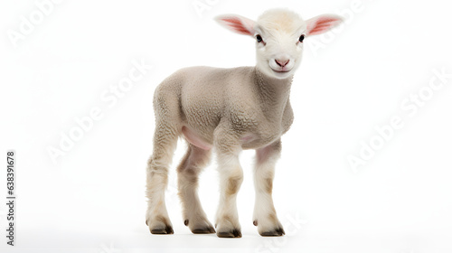 Lamb on white background