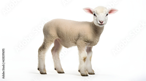 Lamb on white background