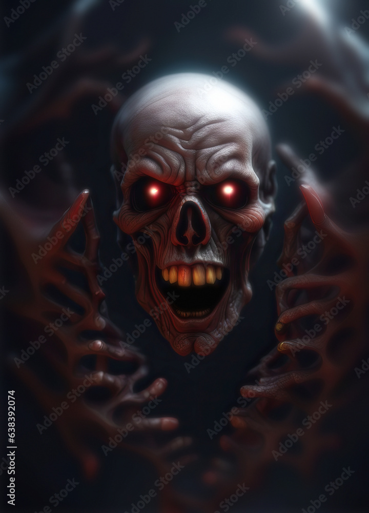 Scary evil devil face Scary evil devil face