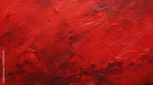 Abstract thick red oil paint background 