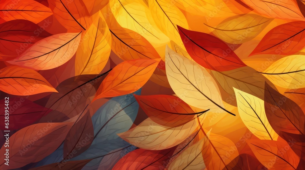 Fototapeta premium abstract autumnal leaves background 