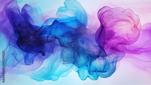 abstract blue and purple fluid watercolor wash background 