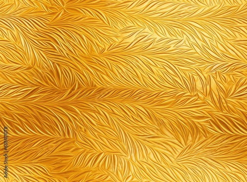 Gold fabric background, wavy yellow texture. Luxurious silky smooth fabric. SEAMLESS PATTERN. SEAMLESS WALLPAPER.