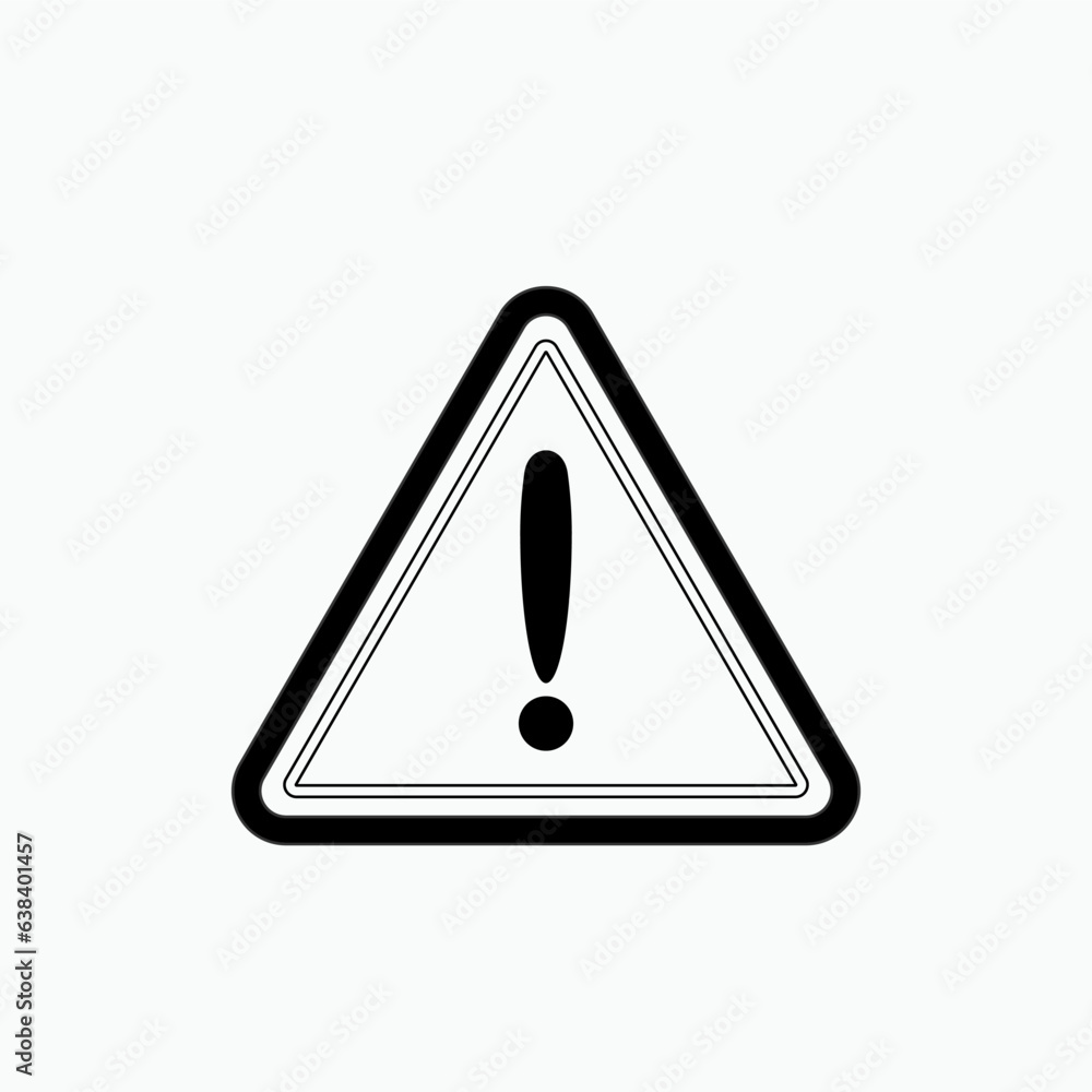 Exclamation Icon. Warning, Alert Symbol - Vector. Exclamation Icon. Warning, Alert Symbol - Vector.
