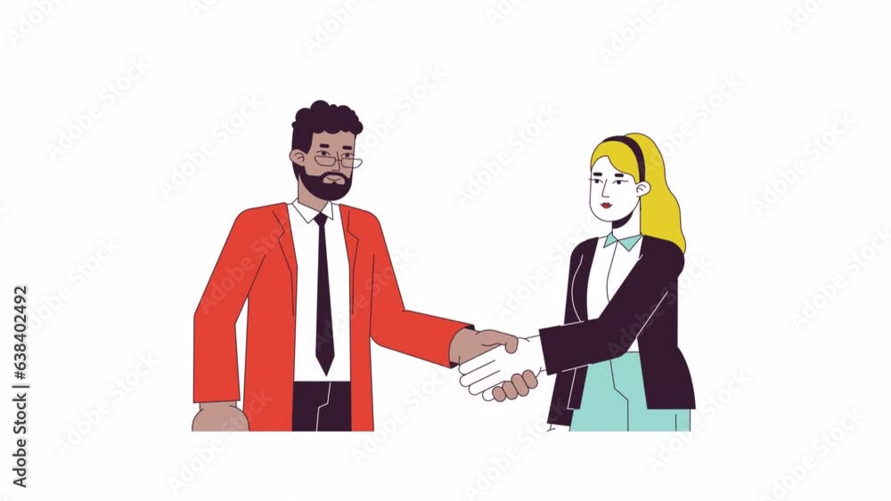 custom made wallpaper toronto digitalNegotiating business people line 2D characters animation. Coworkers networking event flat color cartoon 4K video, alpha channel. Leaders colleagues shaking hands animated people on white background