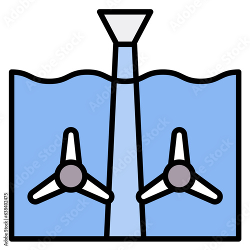 Tidal Power Icon