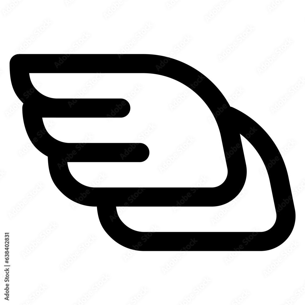 wings icon vector illustration asset element wings icon vector illustration asset element