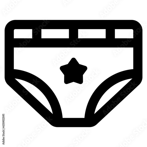 underpants icon vector illustration asset element