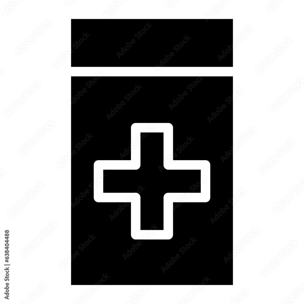 Fototapeta premium drug box glyph