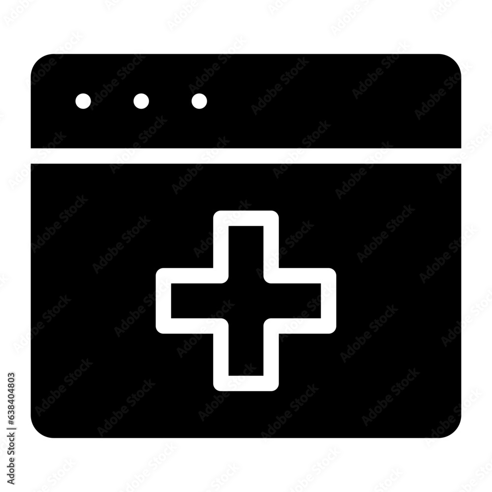 Fototapeta premium medical web glyph 