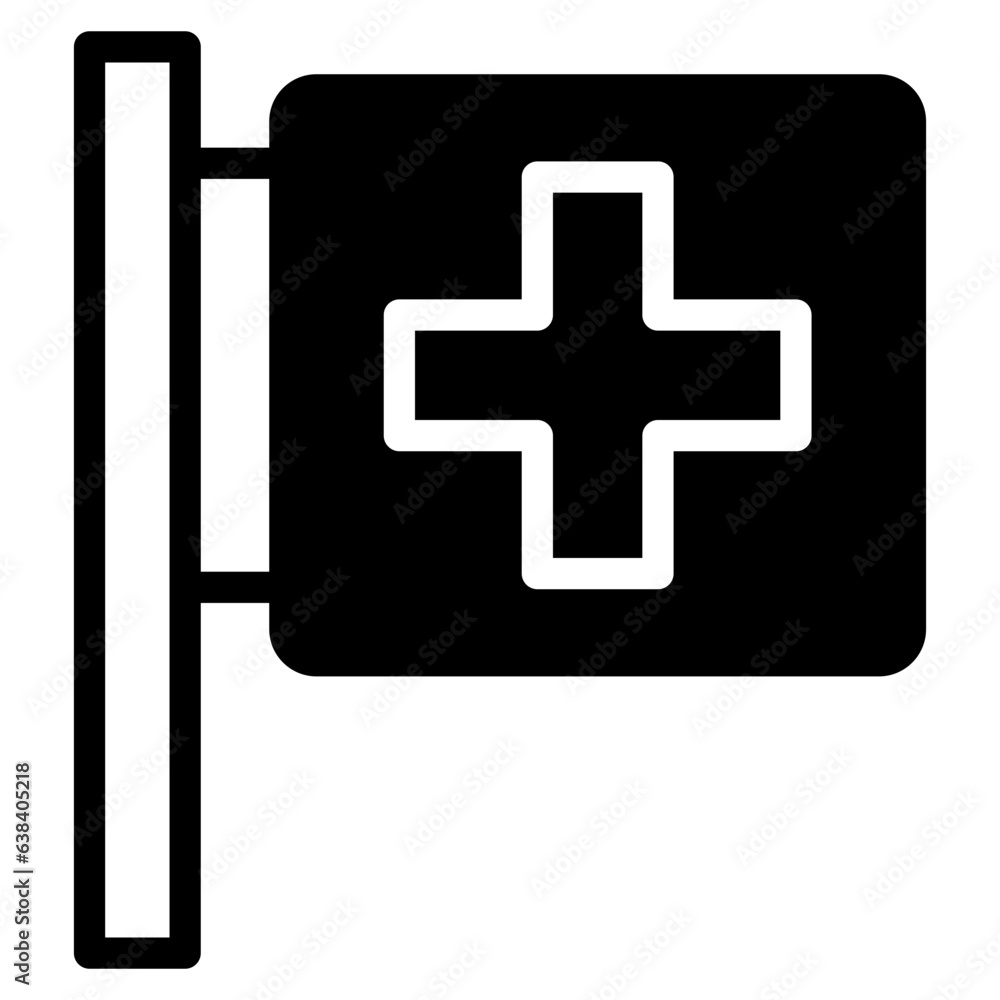 Fototapeta premium drugstore sign dualtone