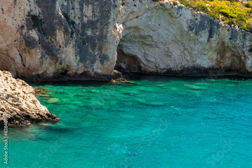 Porto Limnionas beach in Zakynthos island in Greece. A famous touristic destination.  © Bill Anastasiou