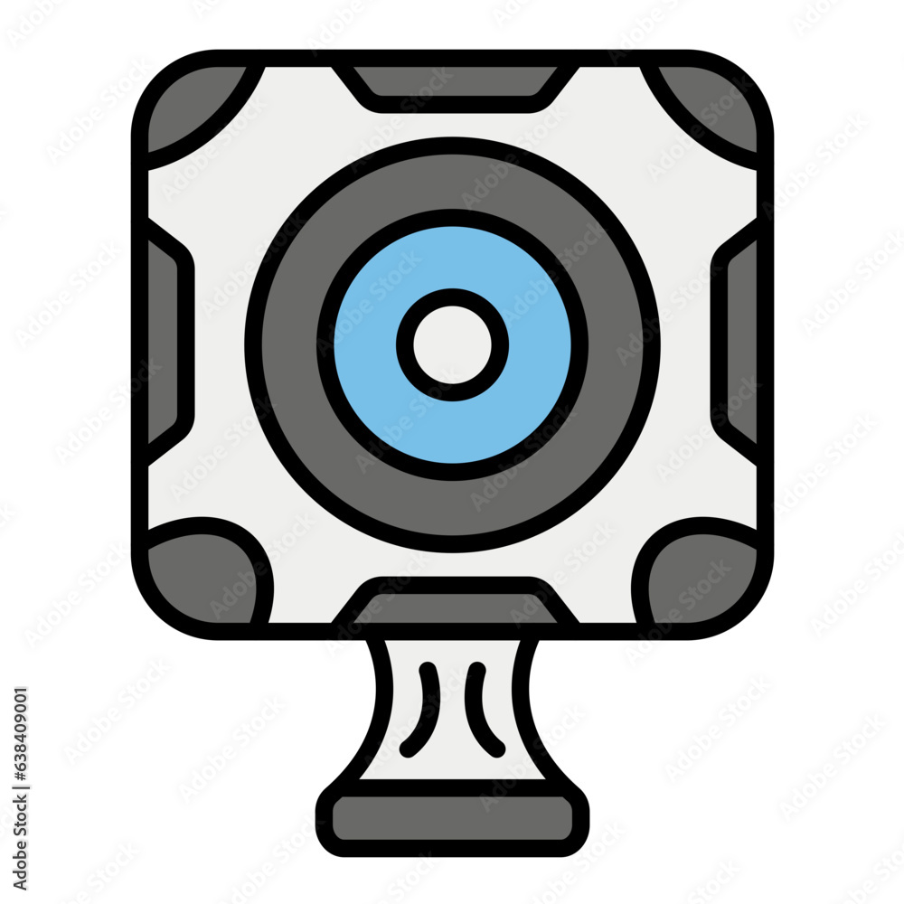 Fototapeta premium Round Webcam Icon