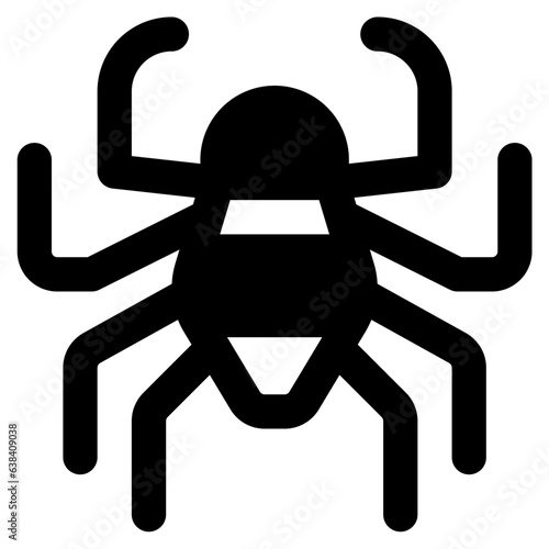 spider icon vector illustration asset element